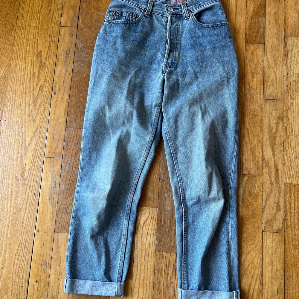 Relaxed tapered Levi Blue Denim Jeans